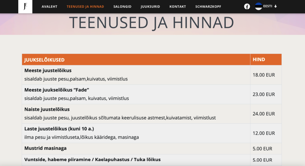 Juuksurexpress screenshot #5