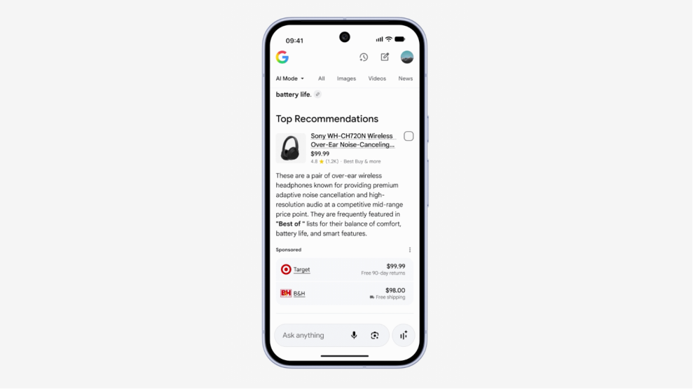 Google Introduces New Ad Format for Shopping in AI Mode