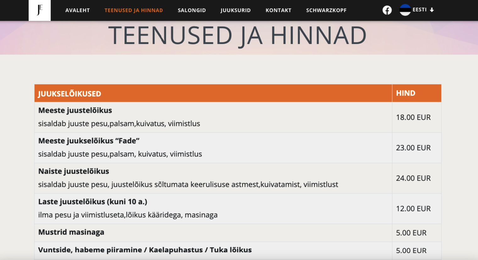 Juuksurexpress screenshot #5