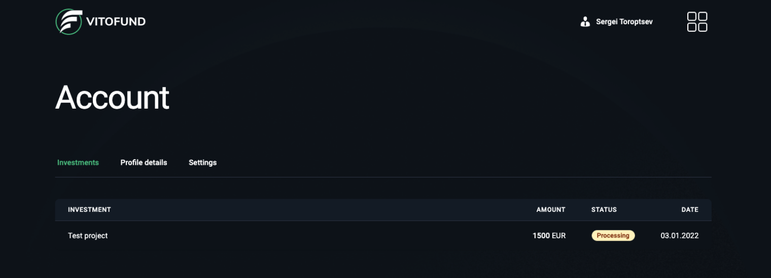 Vitofund screenshot #6
